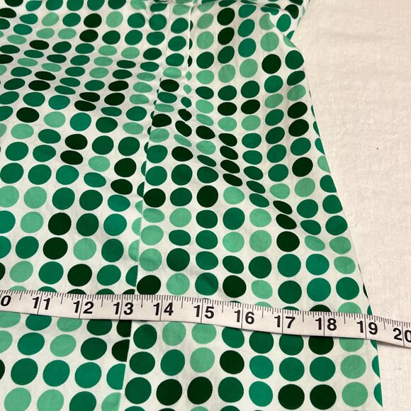 Calvin Klein Women's Sheath Dress Green Polka Dot Size 10 Sleeveless Zipper - Picture 7 of 9